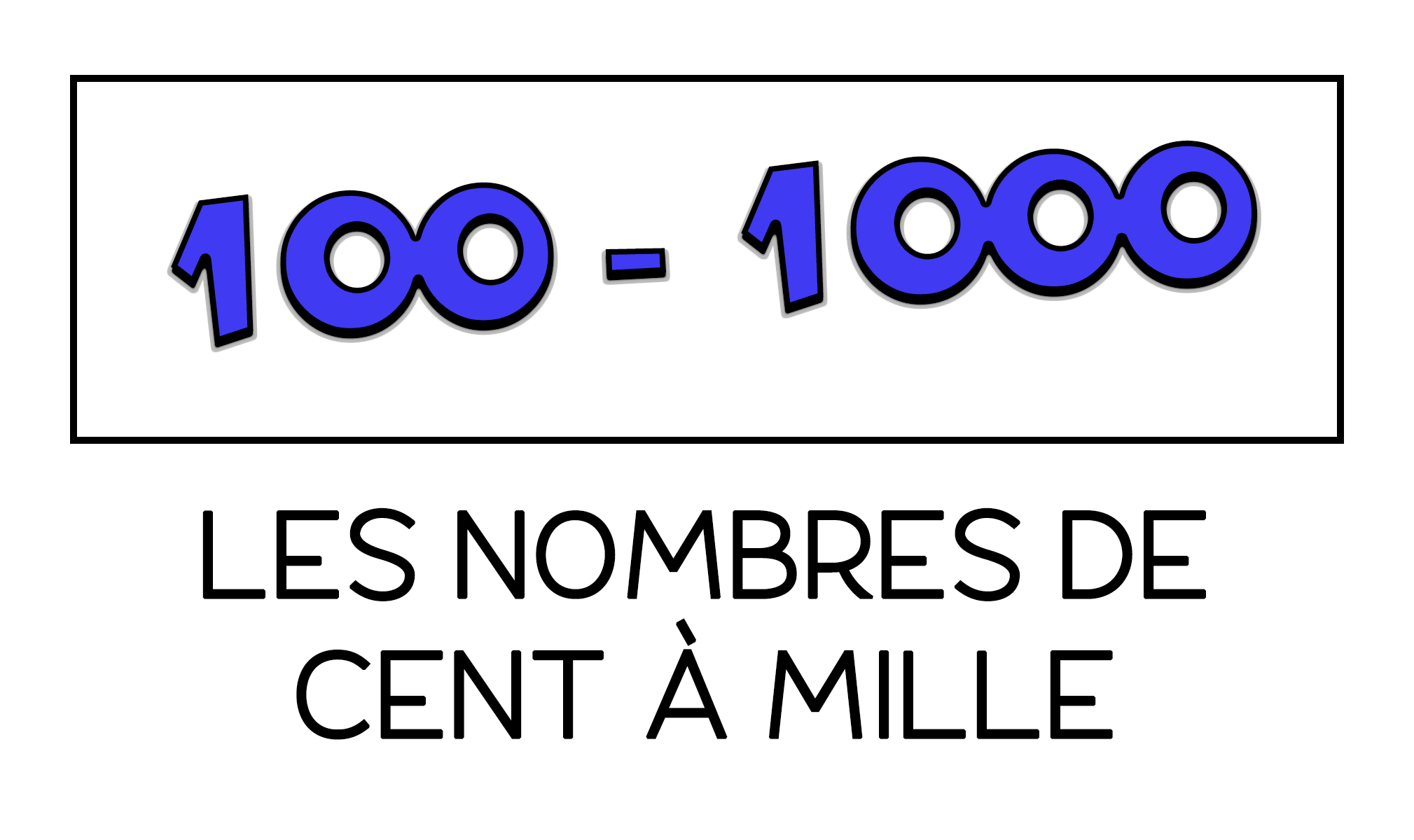 Los números de 100 a 1000 en francés