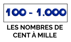 Los números de 100 a 1000 en francés