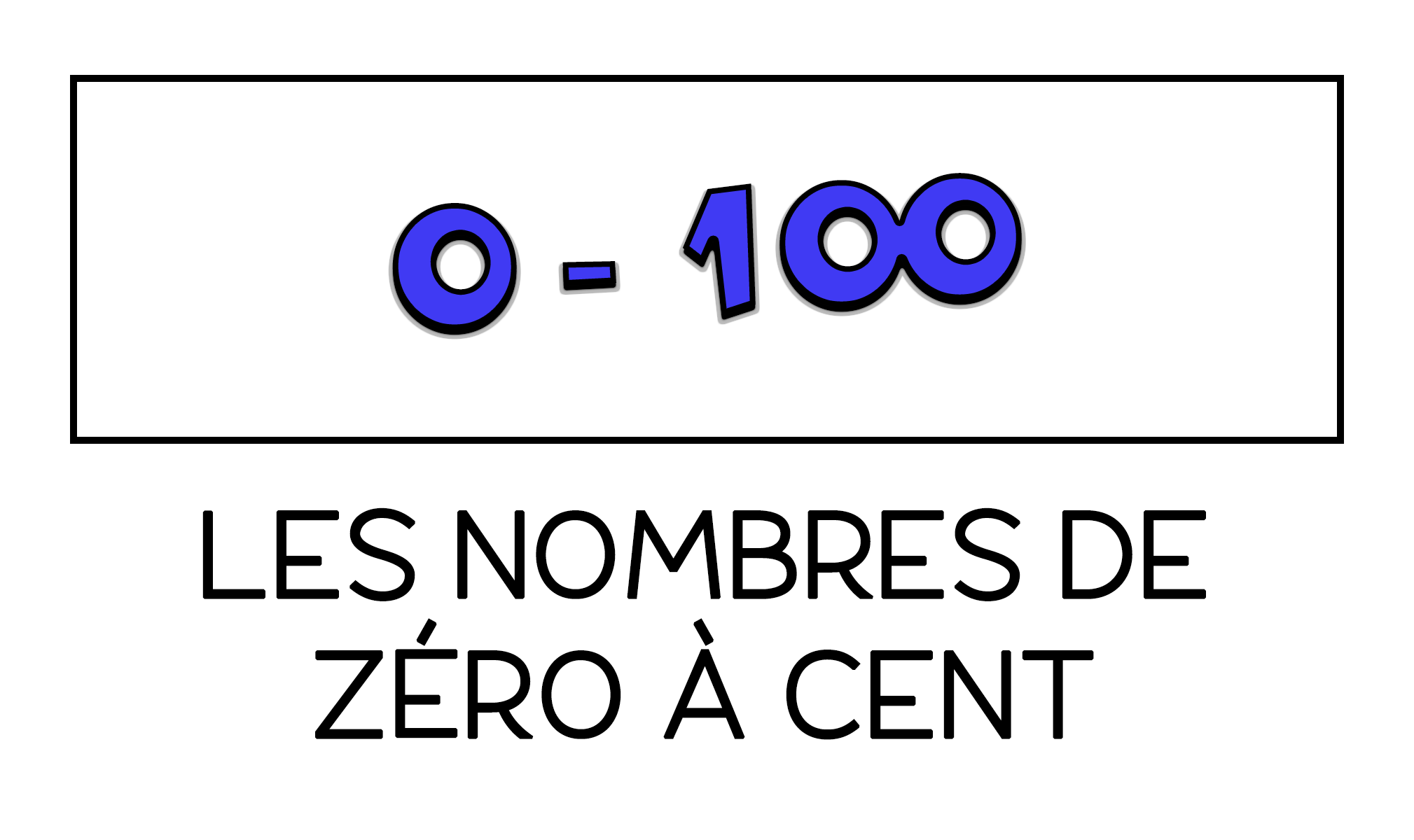 Los números de 0 a 100 en francés